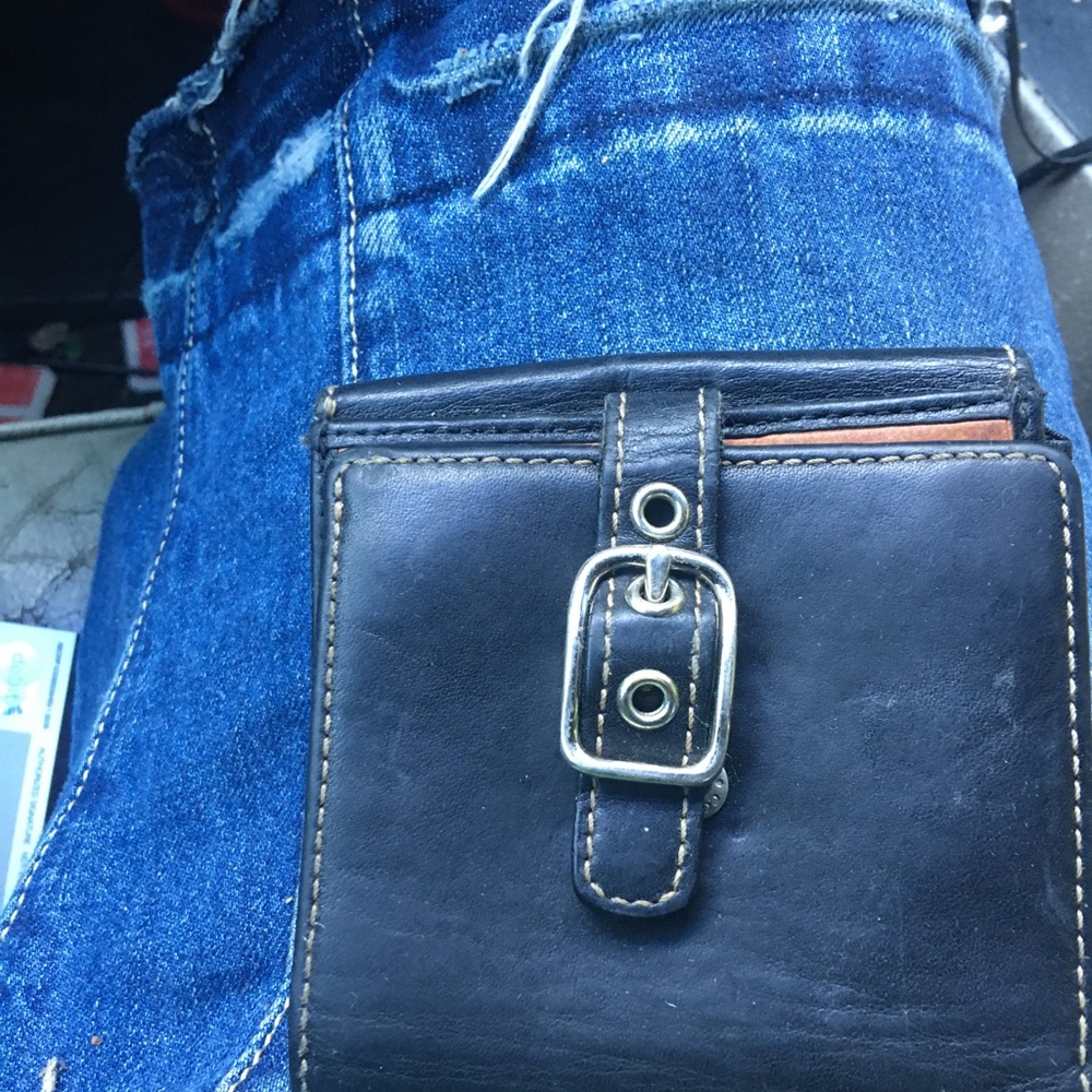 Used coach  leather wallet